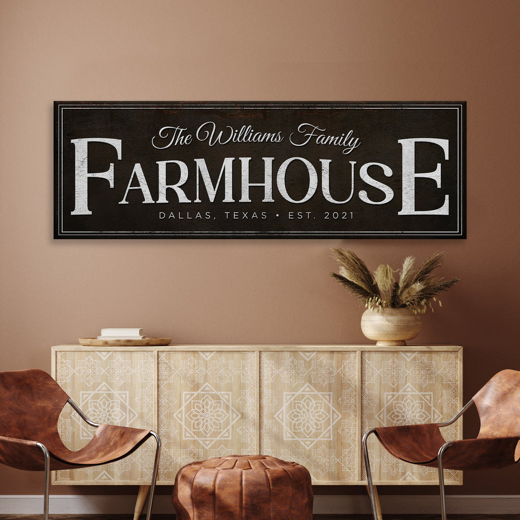 Custom Vintage Rust Farmhouse Sign III