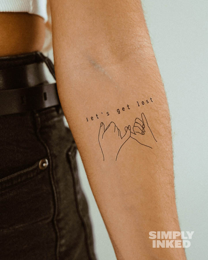 Lets get lost together Tattoo
