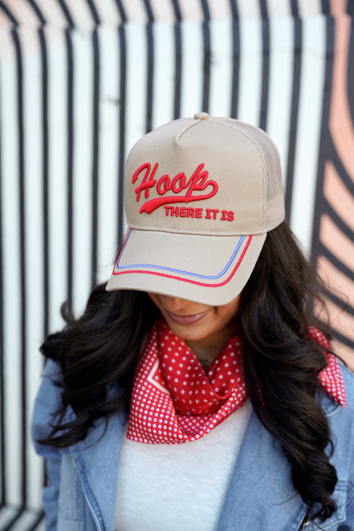 Hoop there it is - Tan Vintage Trucker Hat