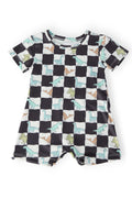 Dino Checkers S/S Shorty One-Piece