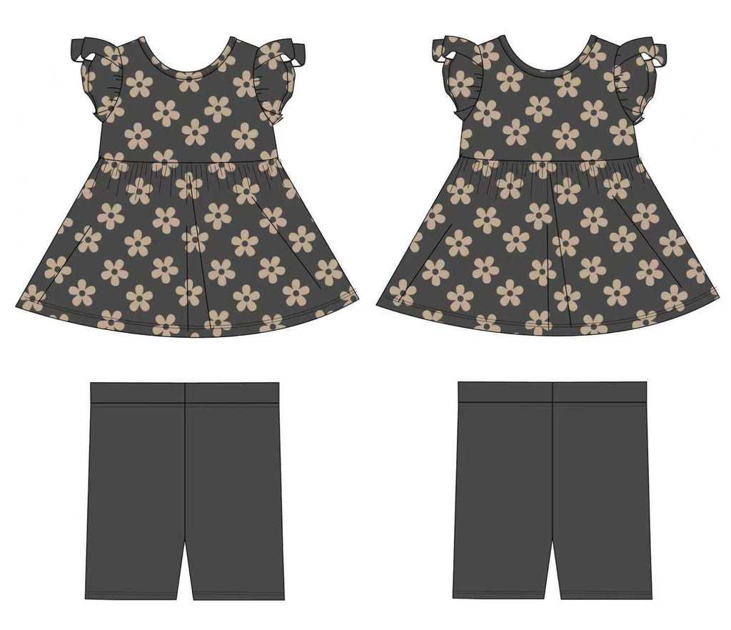 Bloom: Peplum Biker Short Set