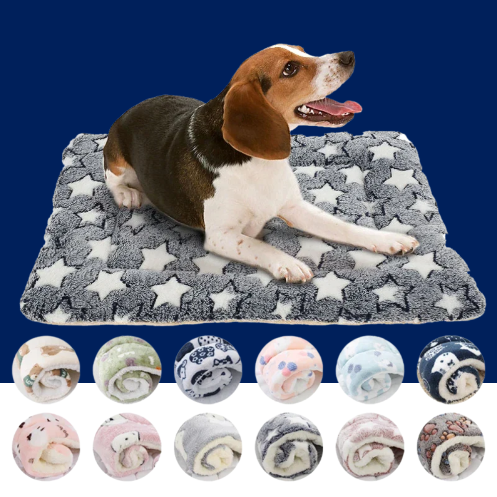 Flannel Pet Sleeping Mat – Soft, Washable, Durable Dog Bed