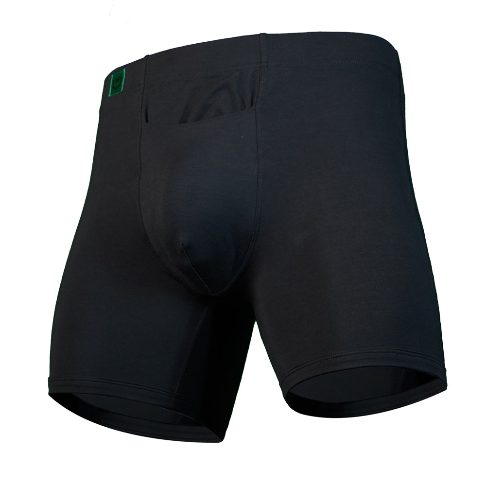 SHEATH 3.21 Bamboo Men's Single Pouch Horizontal Fly Boxer Brief 5"