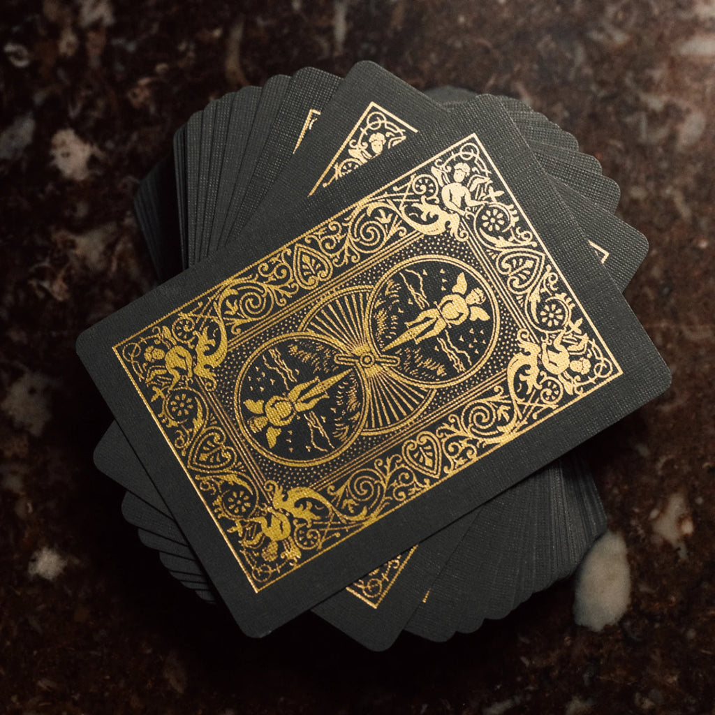 Bicycle Black and Gold Metalluxe Playing Cards – Premium Foil Edition