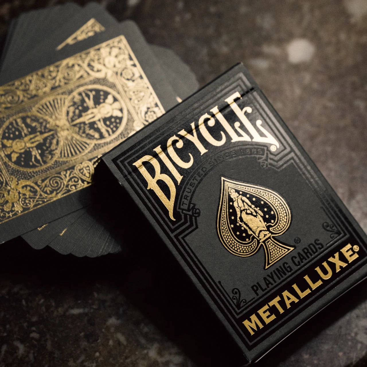 Bicycle Black and Gold Metalluxe Playing Cards – Premium Foil Edition