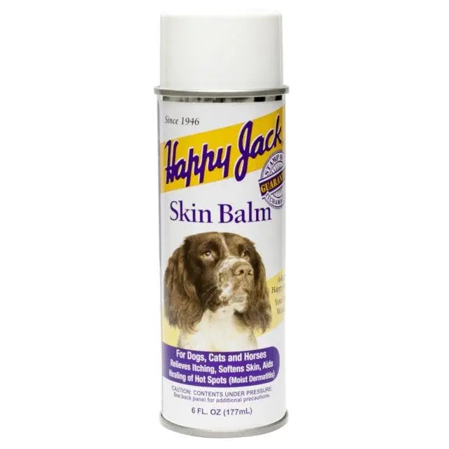 Happy Jack Skin Balm Aerosol For Dogs Cats & Horses 6 oz.