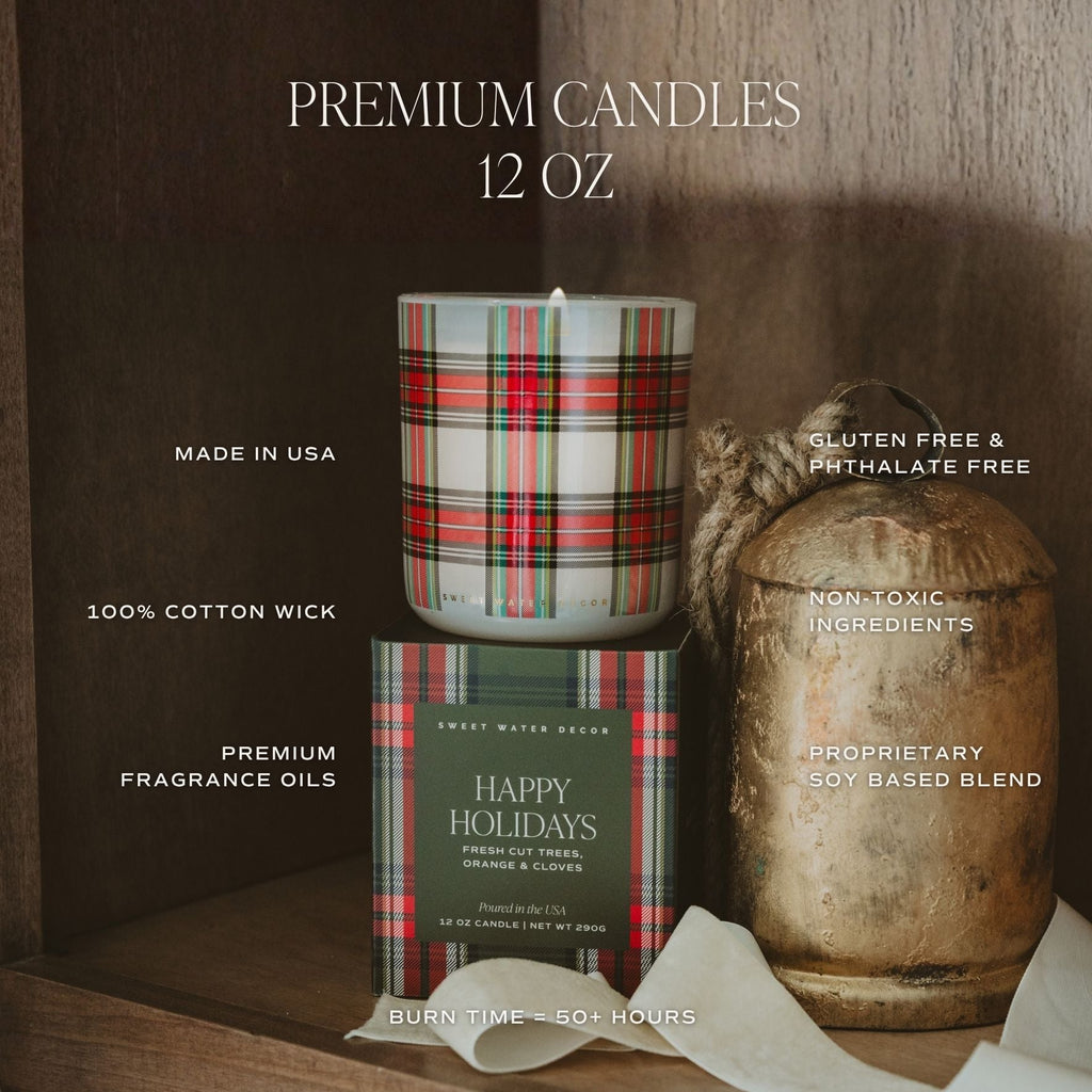 Fraser Fir Soy Candle - Boxed Tinted Glass Jar - 12 oz
