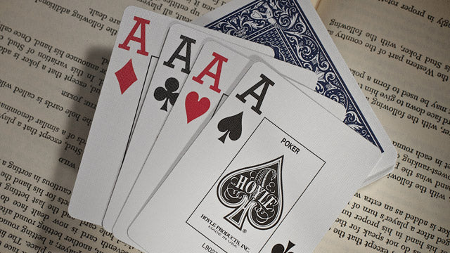 Hoyle® Playing Cards – Shell Back Design - Jumbo Index - Red & Blue Poker Cards