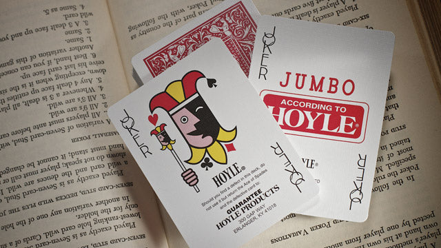 Hoyle® Playing Cards – Shell Back Design - Jumbo Index - Red & Blue Poker Cards