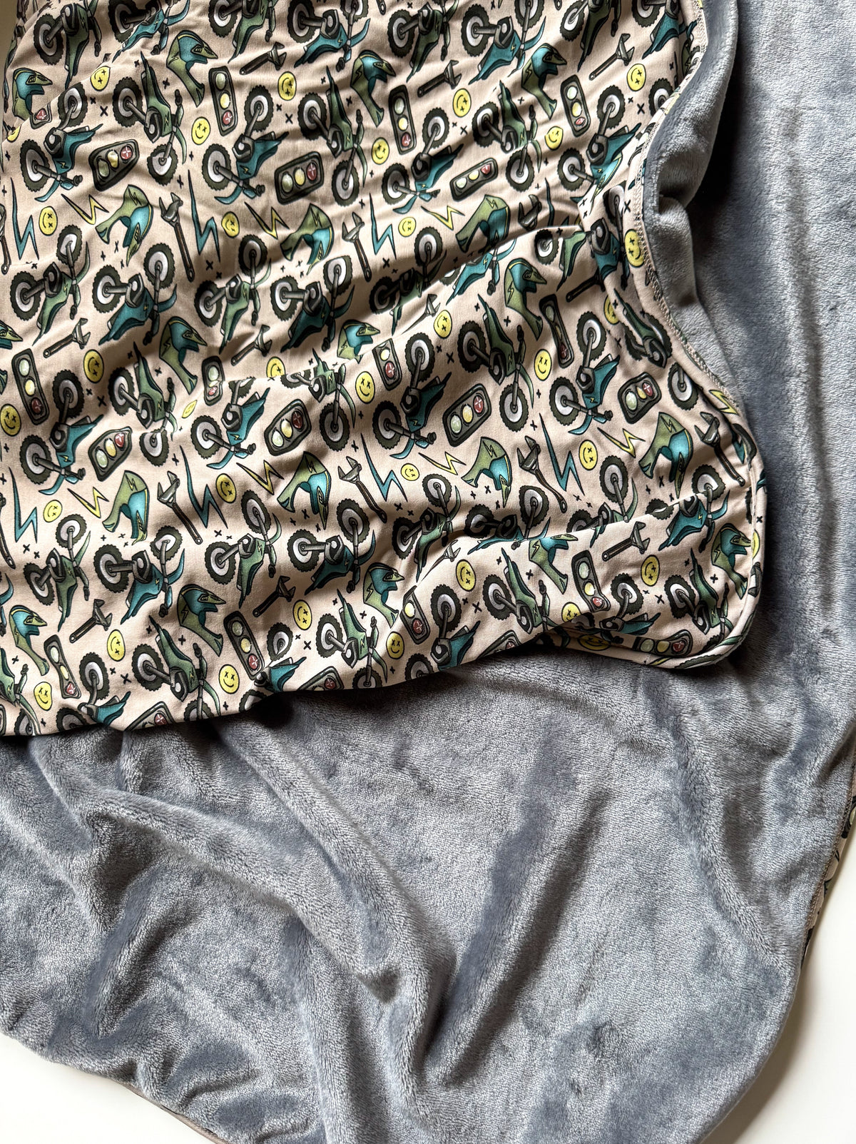 Moto Mayhem: Velvet Plush Blanket