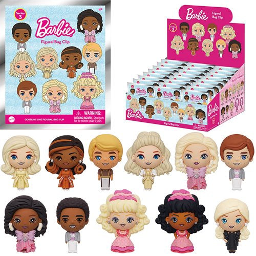 Barbie 3D Foam Bag Clip Series 3 - One Mystery Figure