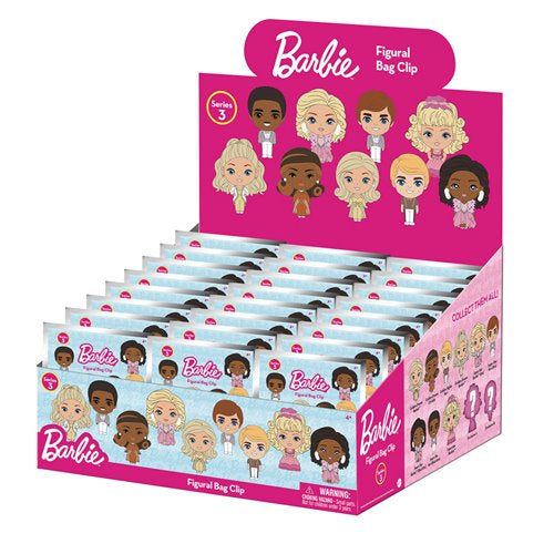 Barbie 3D Foam Bag Clip Series 3 - One Mystery Figure