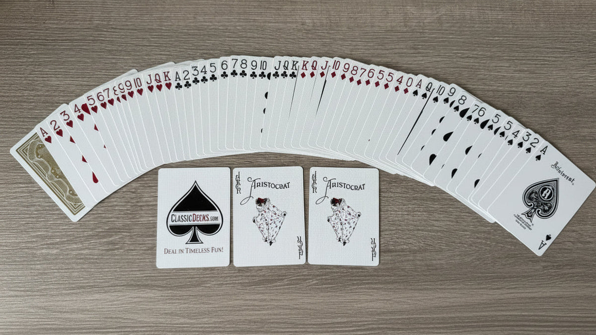 Aristocrat 727 Gold 110th Anniversary Playing Cards