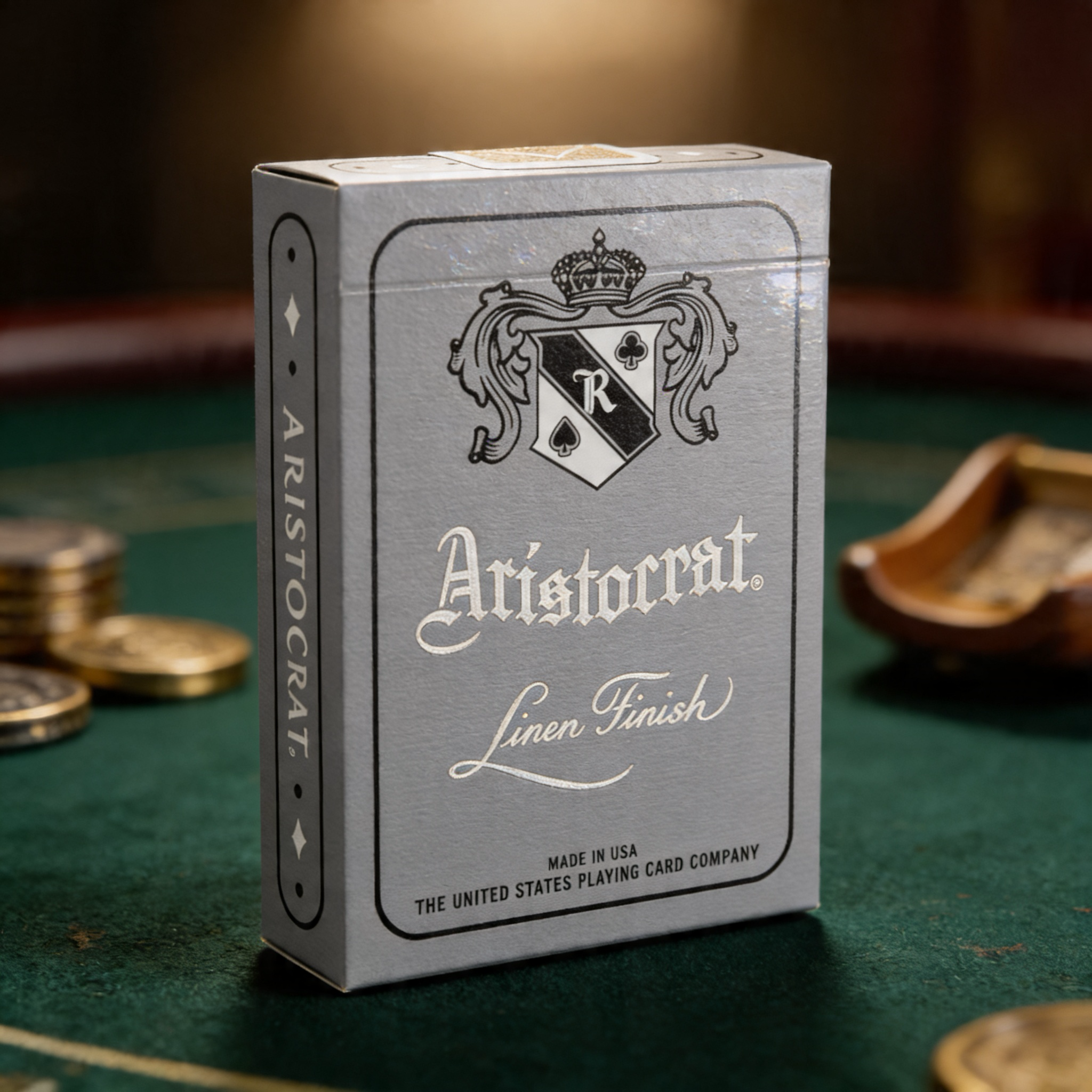 Aristocrat 727 Silver 110th Anniversary Playing Cards