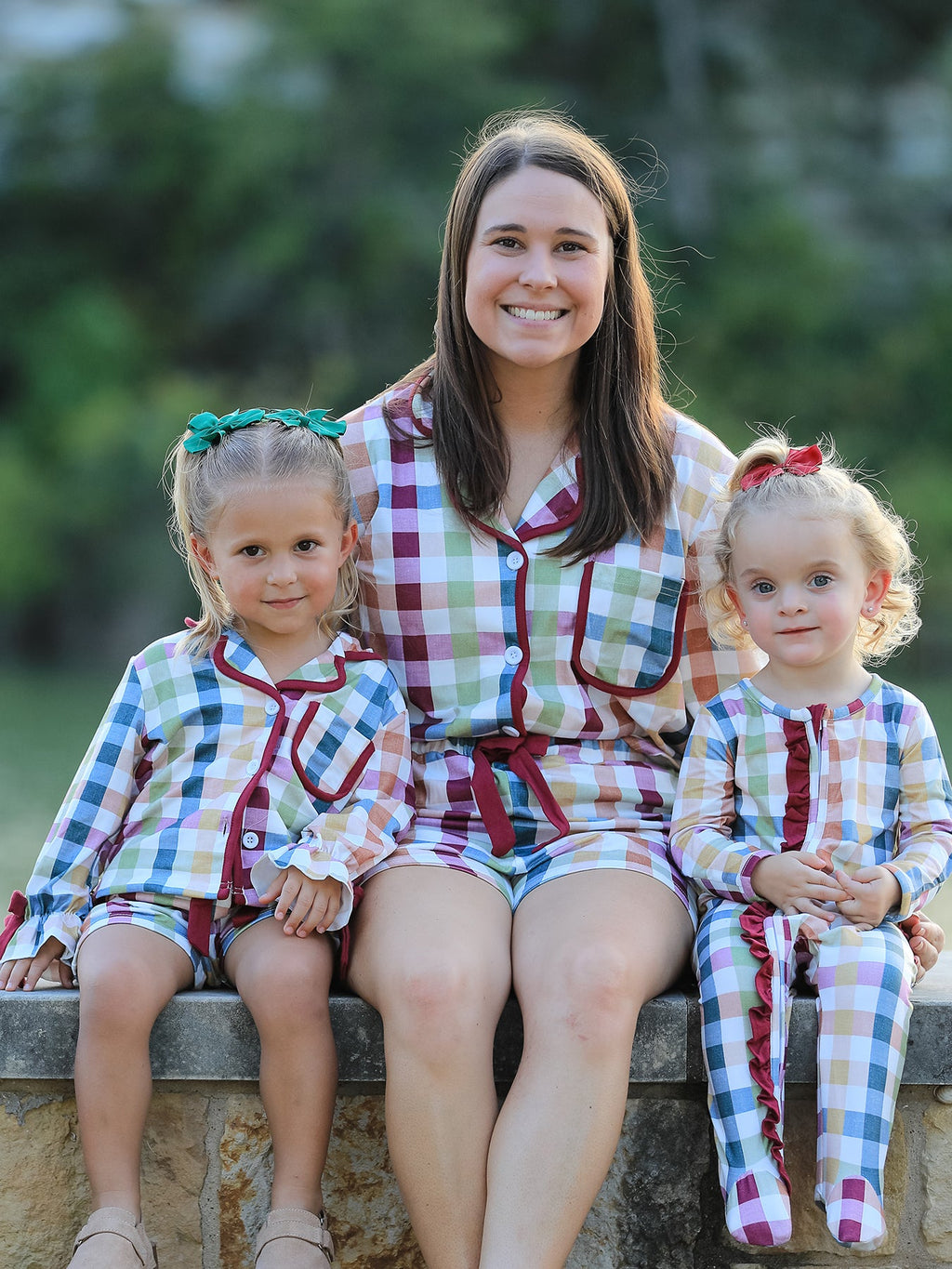 Mommy and Me Fall Plaid Pajama Set