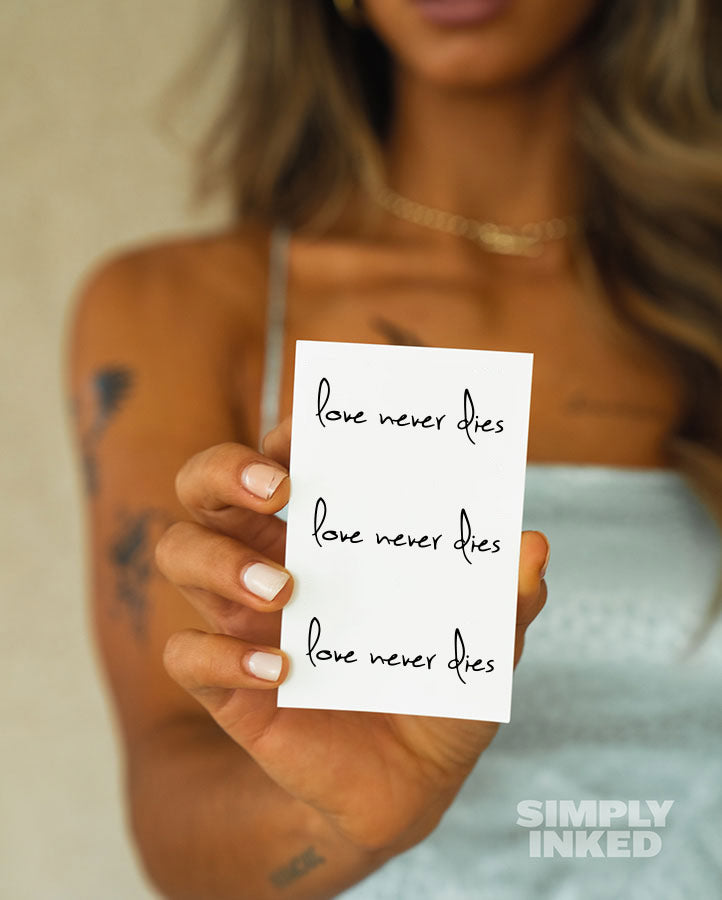 Love Never Dies Tattoo