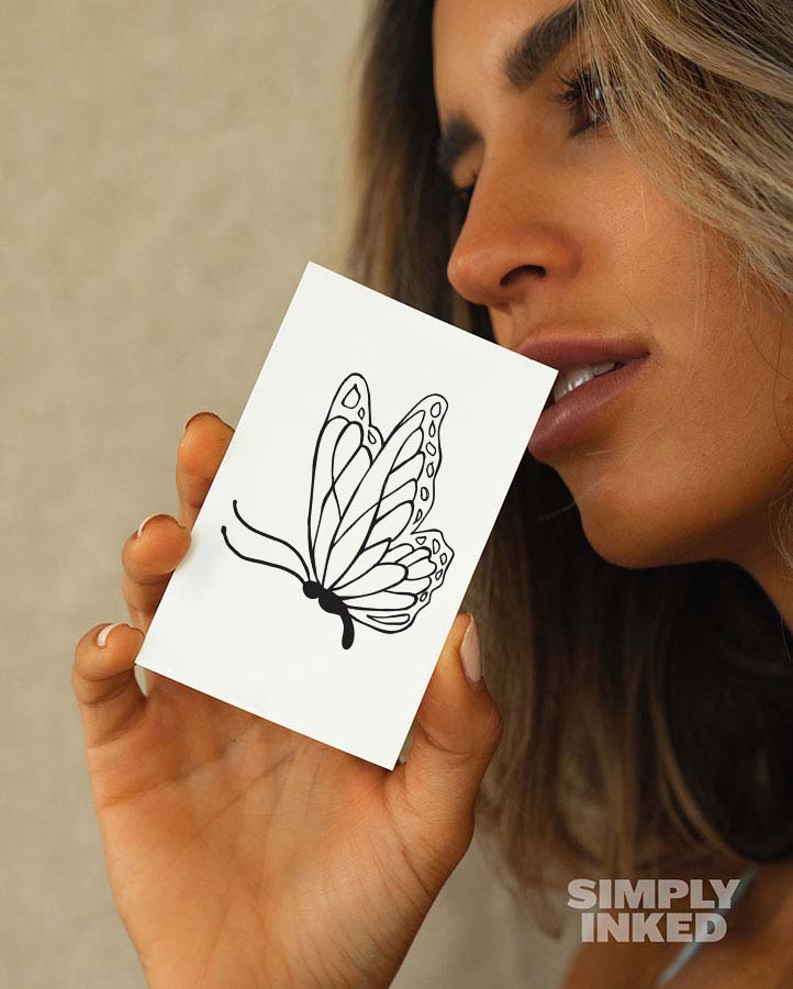 NEW Minimal Butterfly Tattoo