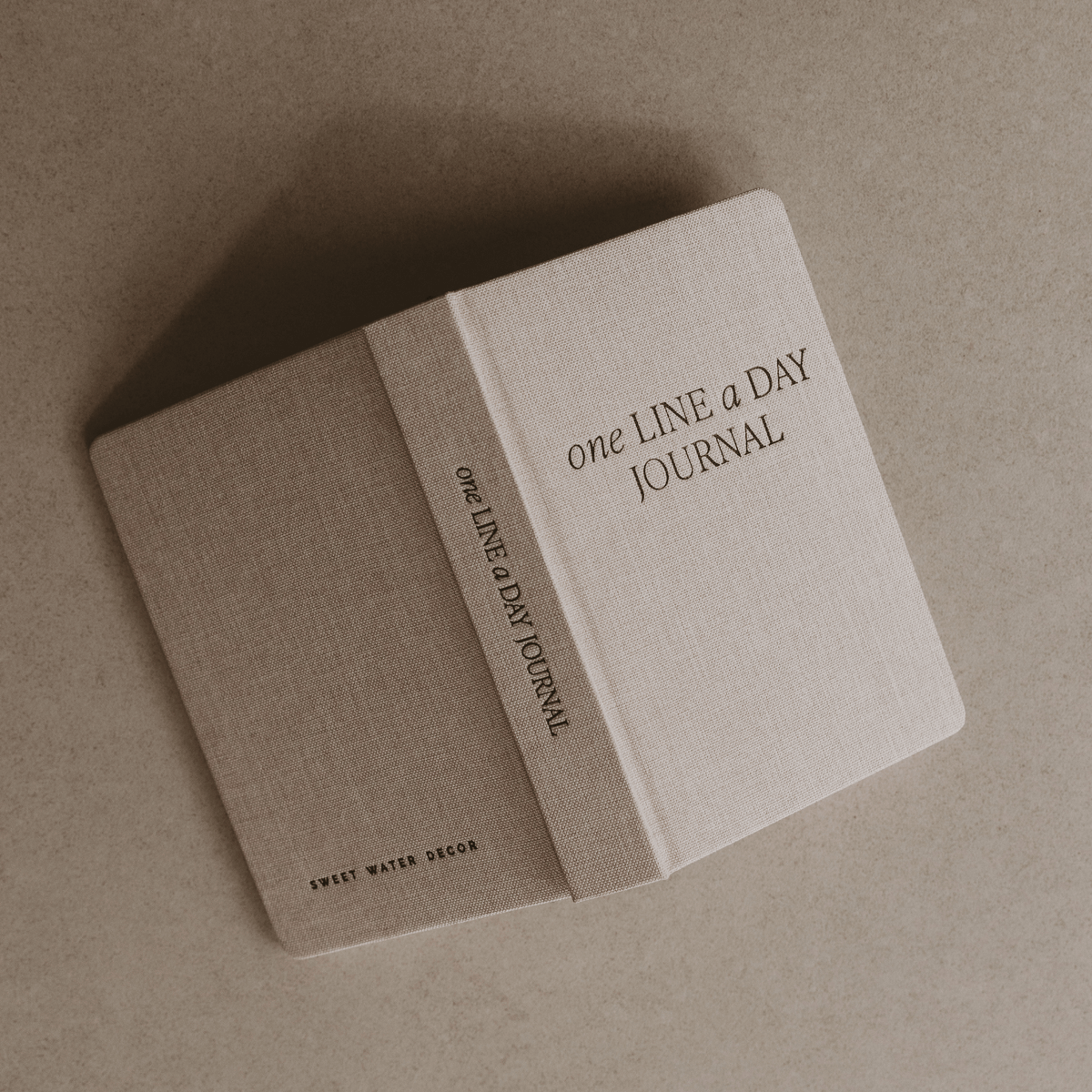 Tan One Line A Day Memory Journal