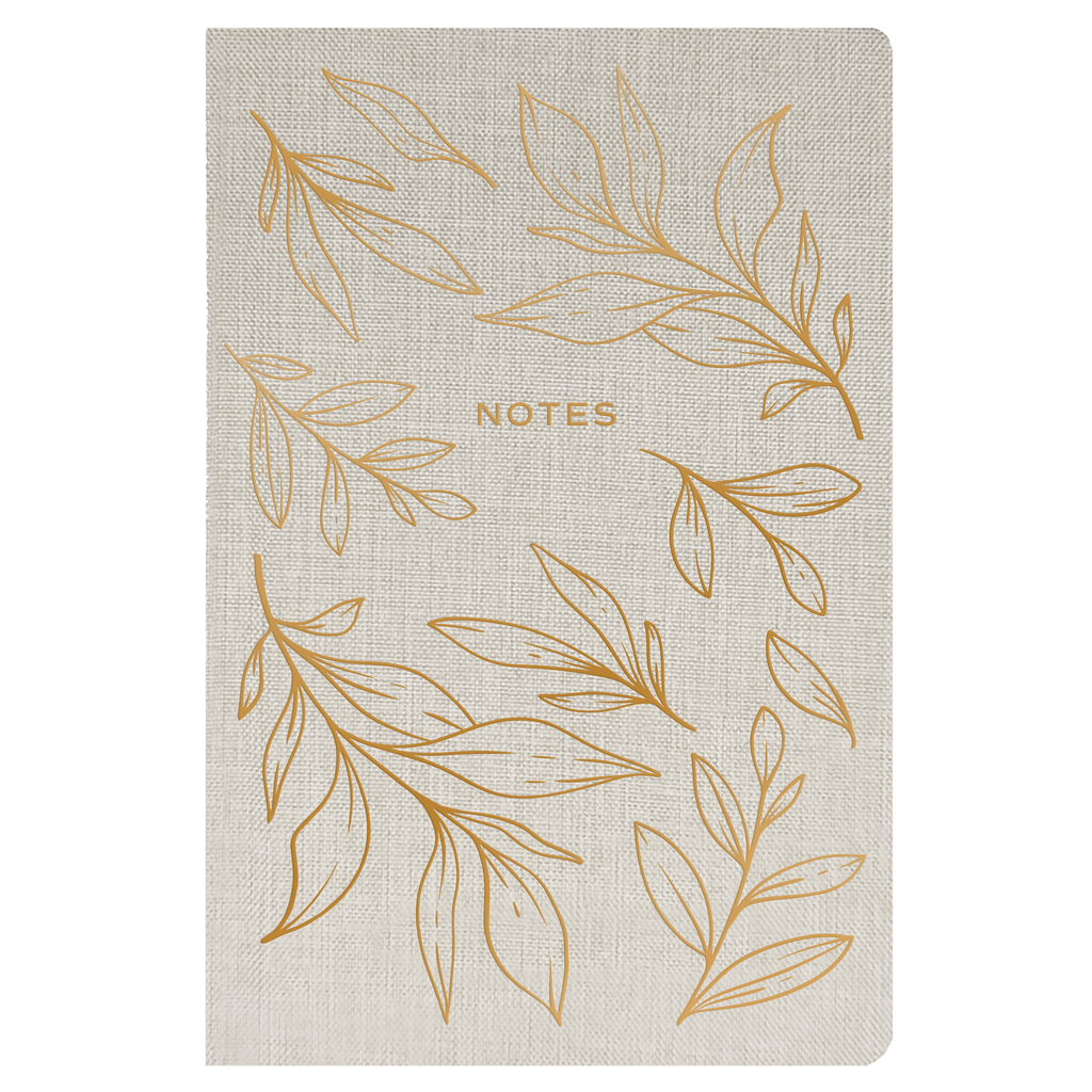 Gold Leaves Notes Journal