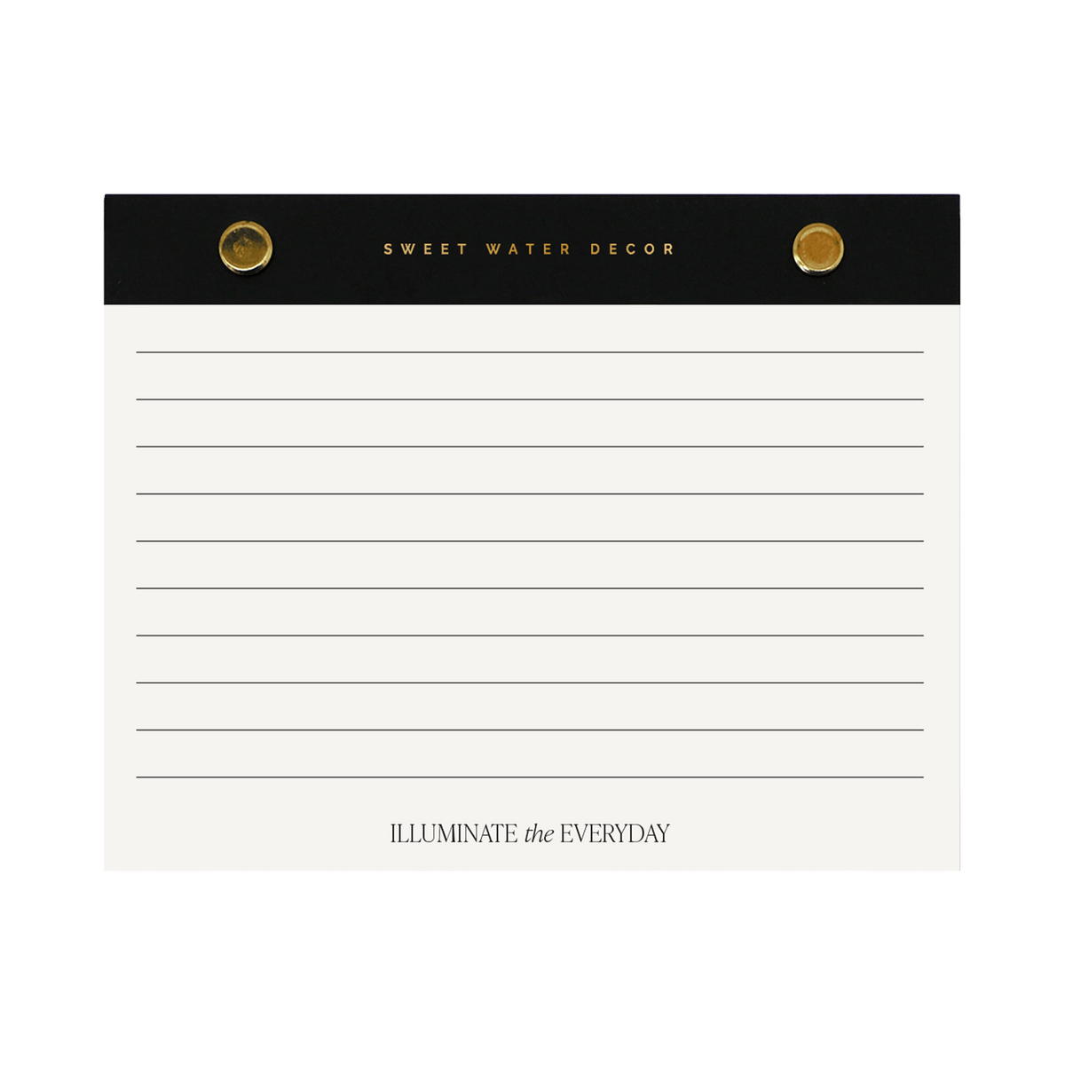 Small Gold Rivet Basic Notepad