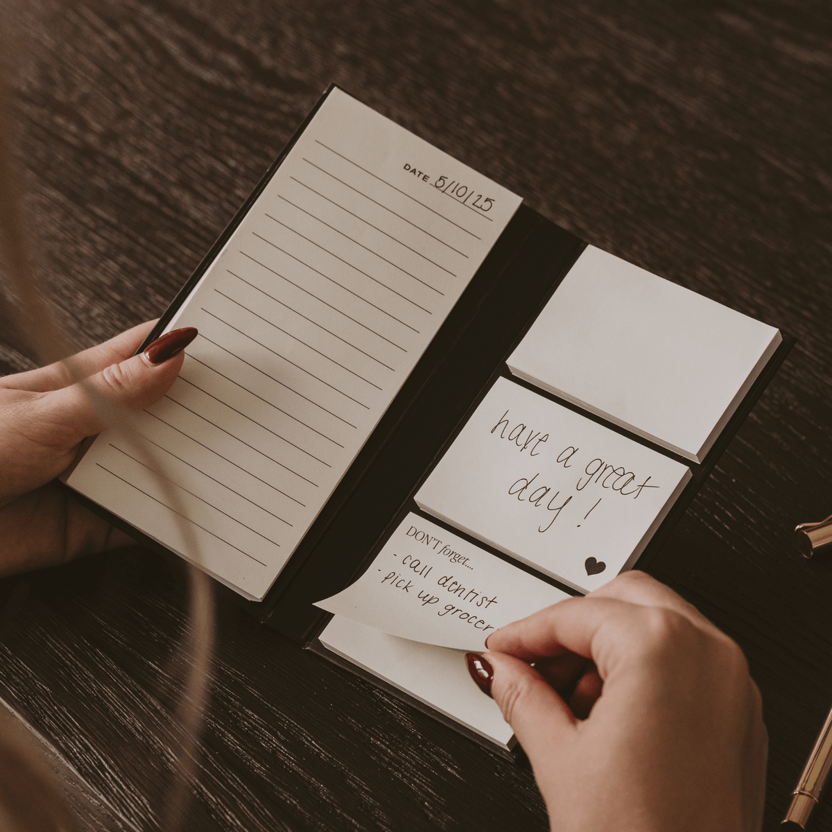 Portable Sticky Notes Booklet