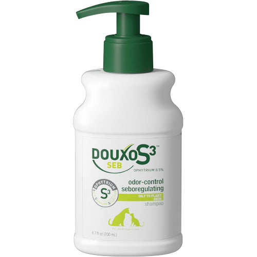 Douxo S3 SEB Shampoo 6.7 oz Dogs & Cats Oily Flaky Skin Dandruff Control