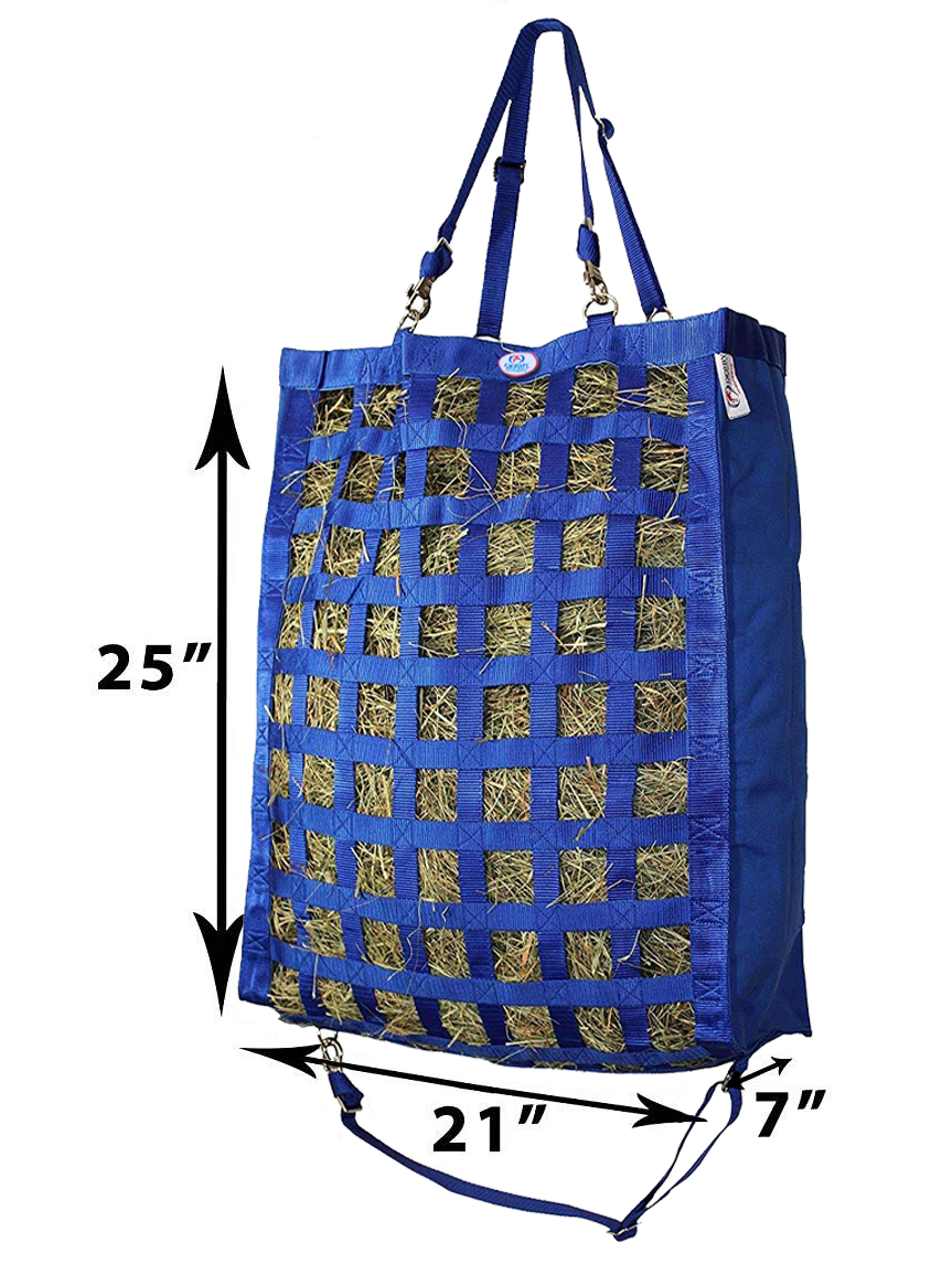 Superior Slow Feeder Hay Bag – 1.75" Square Openings – Restricted Slow Feeding – 6-Month Warranty | Super Tough Bottom
