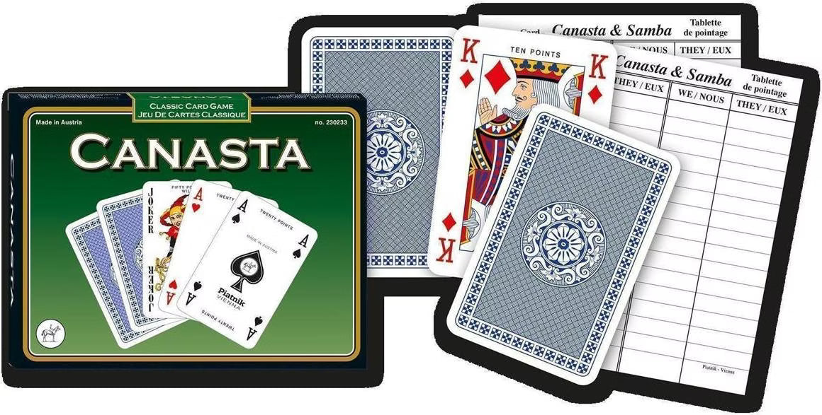 Piatnik Canasta Card Game – Classic Set with Scoring Pad
