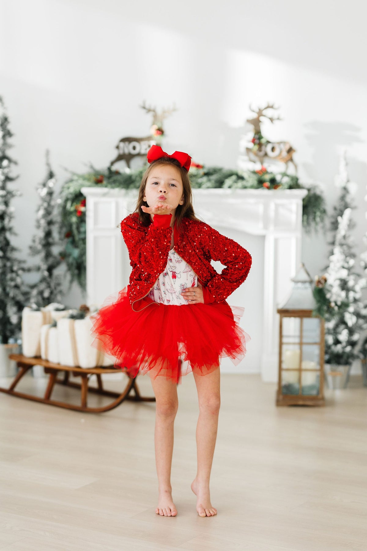 Red Velvet Sequin Jacket