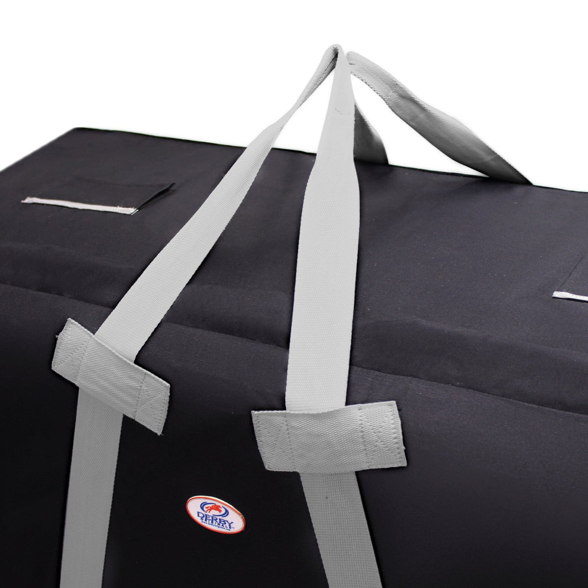 Paris Tack Patented Hay Bale Bag 1200D Waterproof with Mesh Ventilation Windows and Patriotic Leather Accents