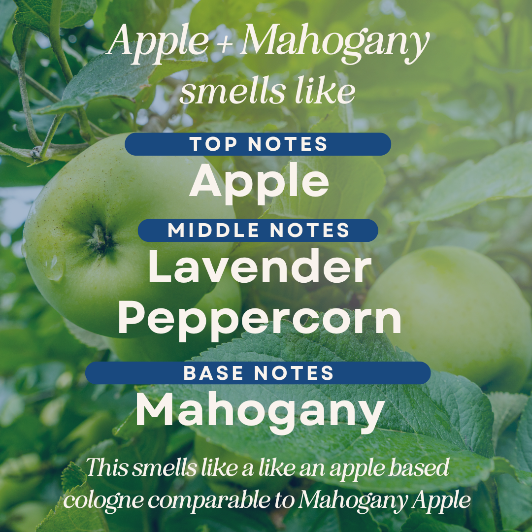 Apple + Mahogany Scented Car Freshener