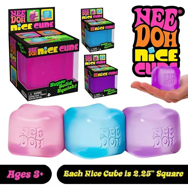 NeeDoh Squishy Schylling Atomic /Stress Relief Ball// Squishies Toy Blind Box Adult Party Gift Tool Stress Relief Toy Fidget Toy