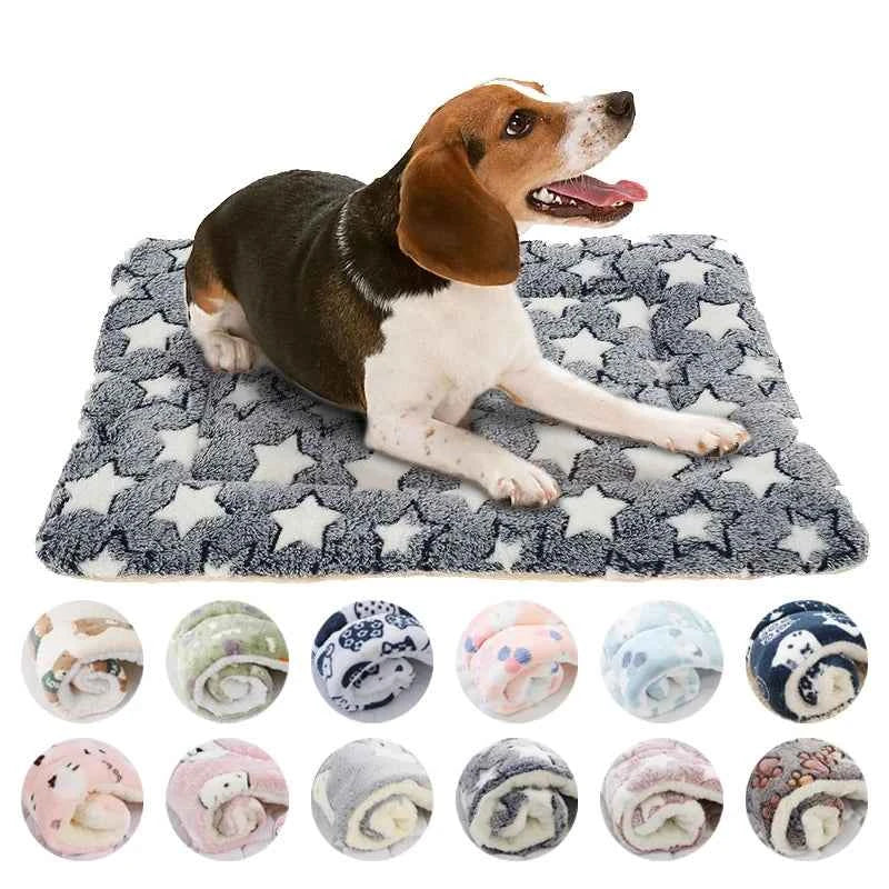 Flannel Pet Sleeping Mat – Soft, Washable, Durable Dog Bed