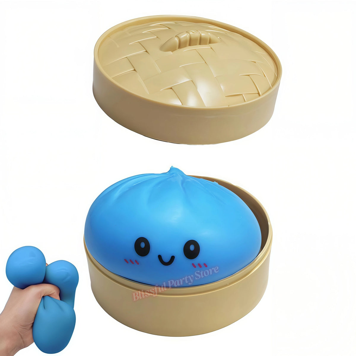 Glitter Dumpling Squishy with Box Dumplings Sensory Squeeze Toy for Stress Relief ASMR Children Adult Birthday Gifts Party Favor