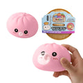 Dumpling Squishies Blow Bubbles Toy Dumpling Squishies Set with Steamer New Bubble-Blowing Squishies, Stretchy Fidget Sensory