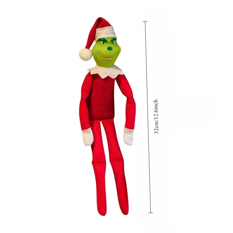Christmas Cute Elf Doll Plush Leg Doll Pendant Christmas Tree Ornament Gift New Year Gifts Xmas Party Decor for Home 2024pattern