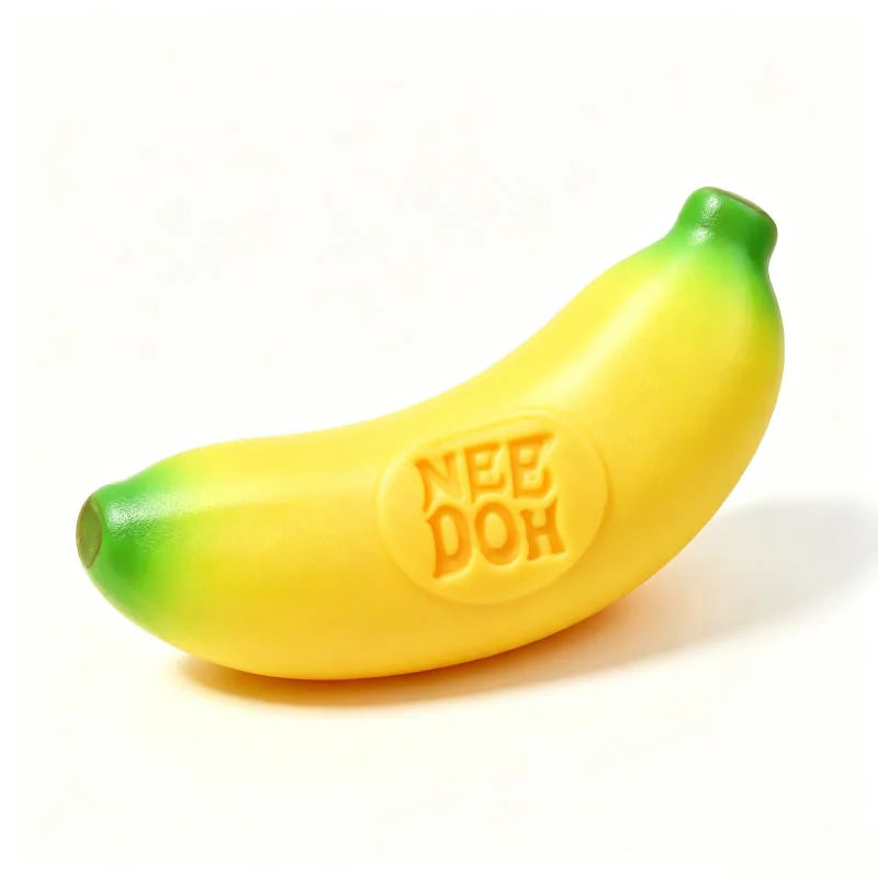 Nee Doh Groovy Fruit Squishy Toy TPR Banana Orange Strawberry Slow Rising Anxiety Relief Relaxing Accessory for Adult