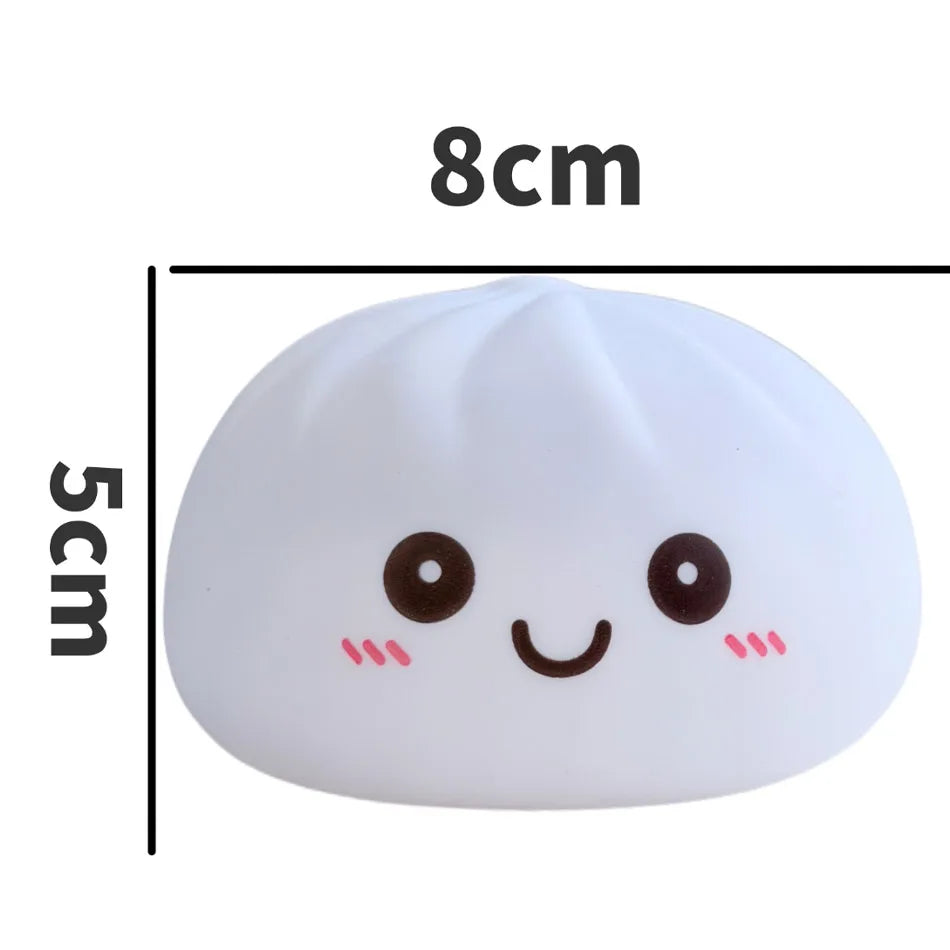  2027 Funny Dumpling Night Lights Glowing Dumplings Desktop Ornament Cute Glowing Dumpling Steamer Kawaii Dumpling Lights Gift