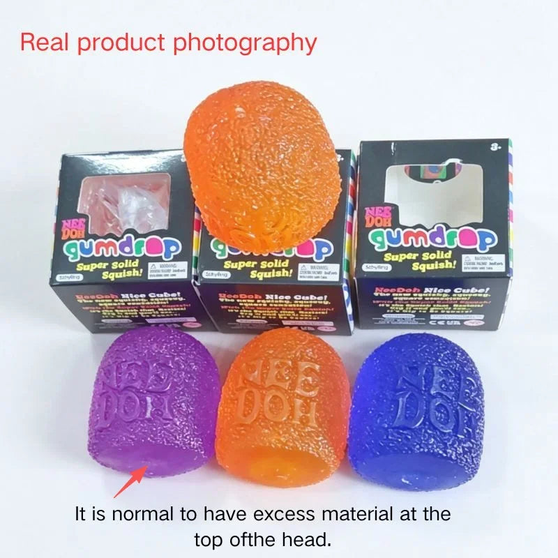 NeeDoh Soft Gum Ball Sensory Fidget Toy Stress Anxiety Relief Squeeze Toy Skin‑Friendly Durable Gift For Kids Adults Party Favor