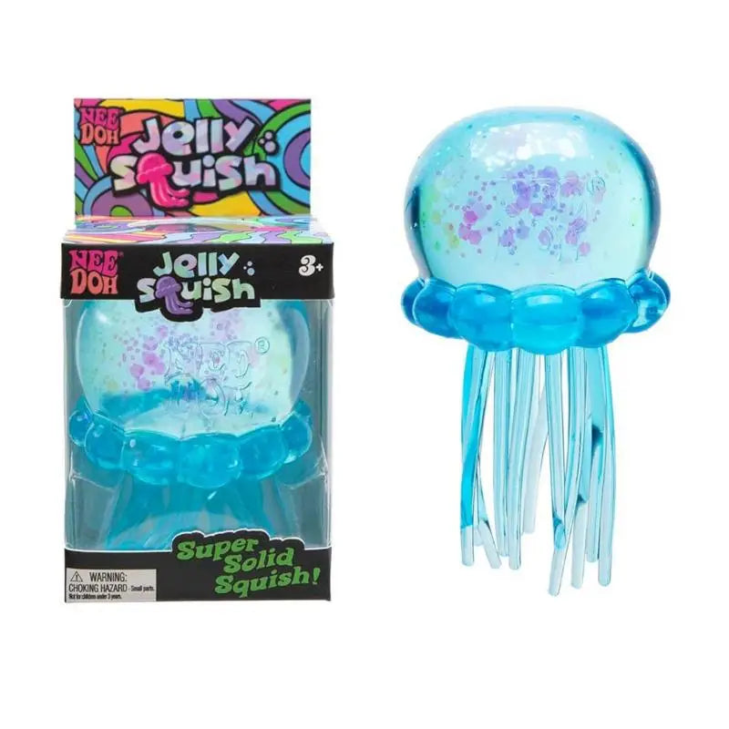 Needoh Fuzz Ball Jellyfish Squishy Blind Box Random Color Soft Stress Relief Toy Cute Relaxing Squeeze Sensory Toy Squishies