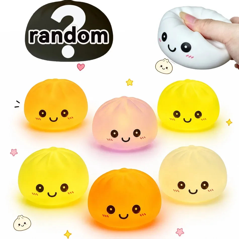 Funny Dumpling Night Lights Glowing Dumplings Desktop Ornament Cute Glowing Dumpling Steamer Box Kawaii Dumpling Lights Gifts