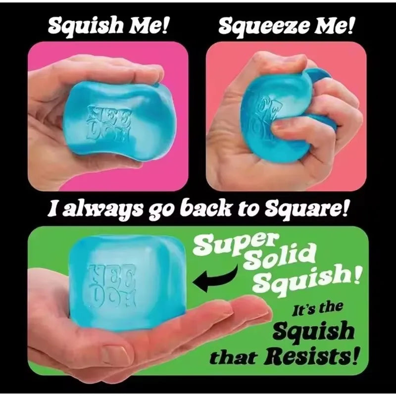 NeeDoh Squishy Schylling Atomic /Stress Relief Ball// Squishies Toy Blind Box Adult Party Gift Tool Stress Relief Toy Fidget Toy