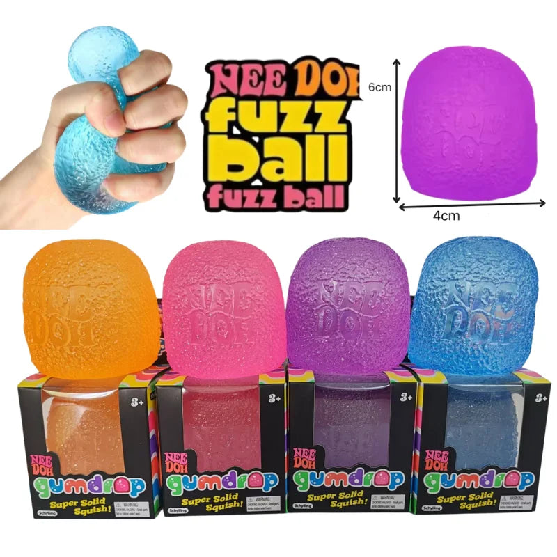 NeeDoh Soft Gum Ball Sensory Fidget Toy Stress Anxiety Relief Squeeze Toy Skin‑Friendly Durable Gift For Kids Adults Party Favor