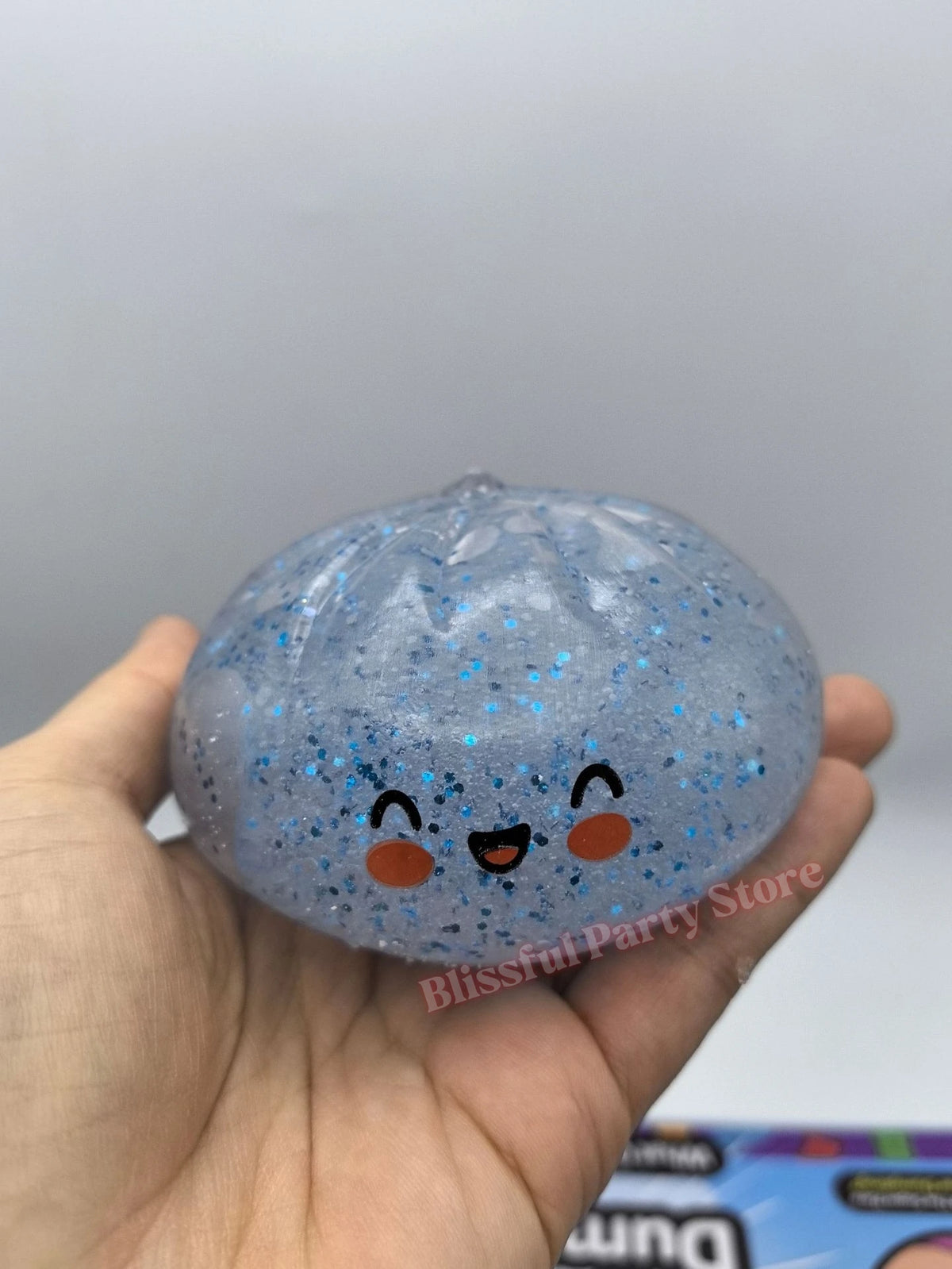 Glitter Dumpling Squishy with Box Dumplings Sensory Squeeze Toy for Stress Relief ASMR Children Adult Birthday Gifts Party Favor