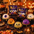New Halloween Ghost DumplingsToy Soft Slow Resilience Squishy Toy Fidget with Steamer Steamed Stuffed Bun Squishy Pinch Le