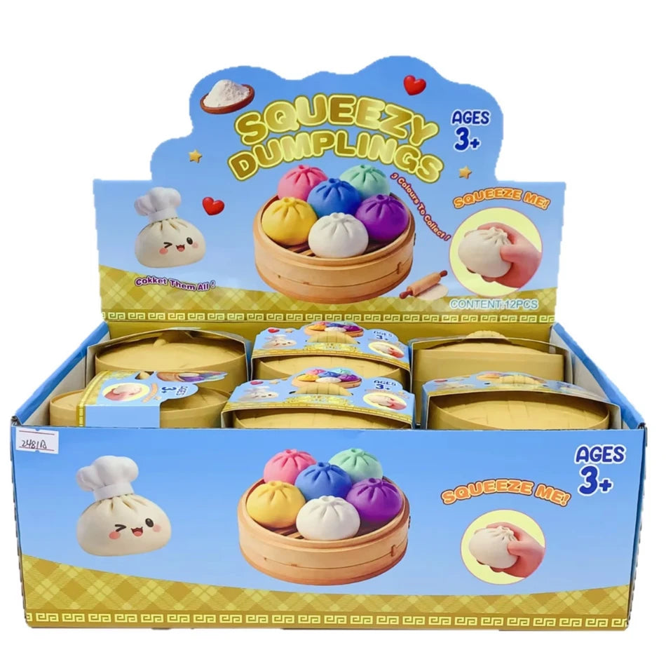 Glitter Dumpling Glitter Dumpling Squishy with Box Dumplings Sensory Squeeze Toy for Stress Relief