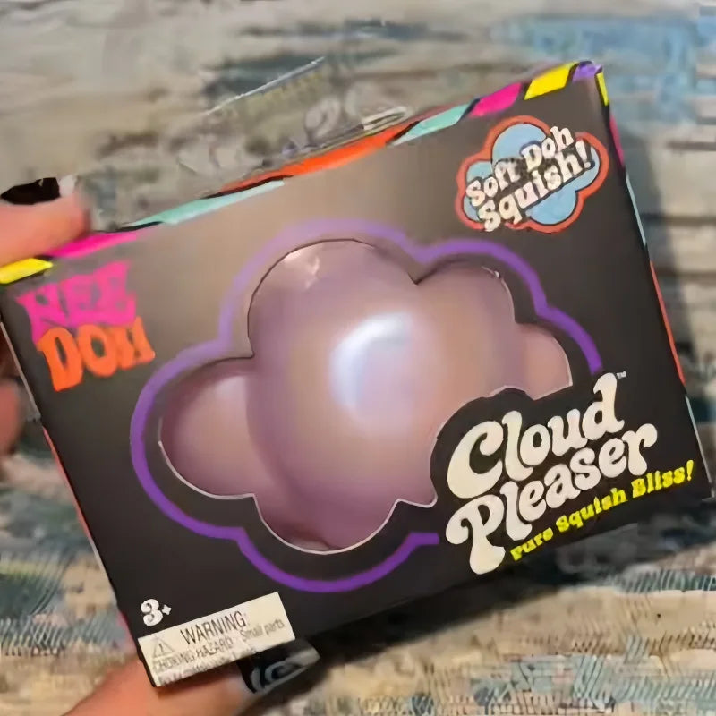 Nee Doh Cloud Pleaser Squish Toy Blind Box Pearl Cloud Shape Stress Squeeze Ball Soft Dough Fidget Toy Stress Relief