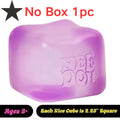 Nee Doh Nice Cube Squishy Toys, Soft Jelly Texture Stress Relief Toys, Suitable for Children and Adults' Sensory Nee Doh