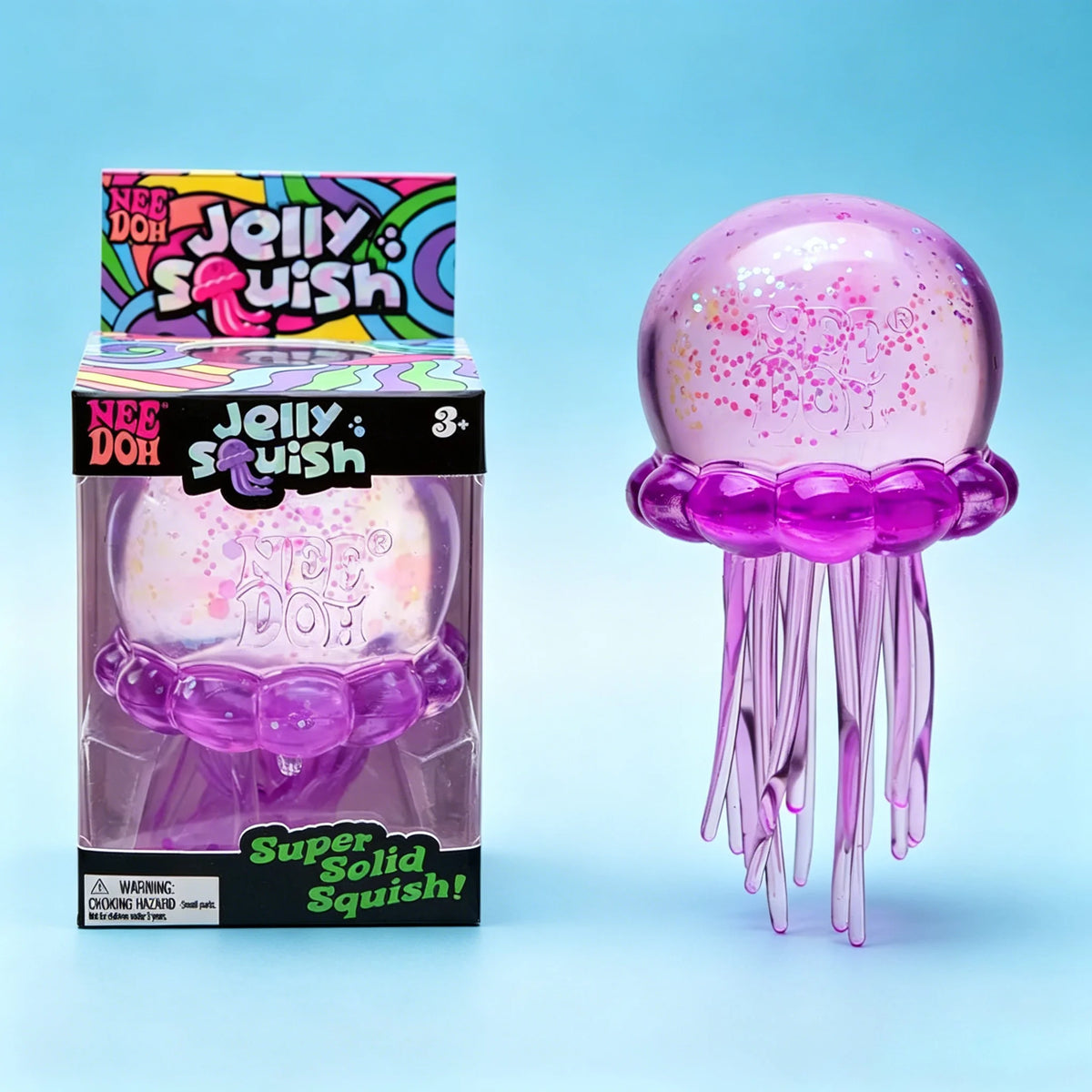 Squishies Nee Doh Jellyfish  Squish Toy Fidget Toy, Water Sensory Soft Jelly Squeeze Stress Relief Fidget Toy For Gift