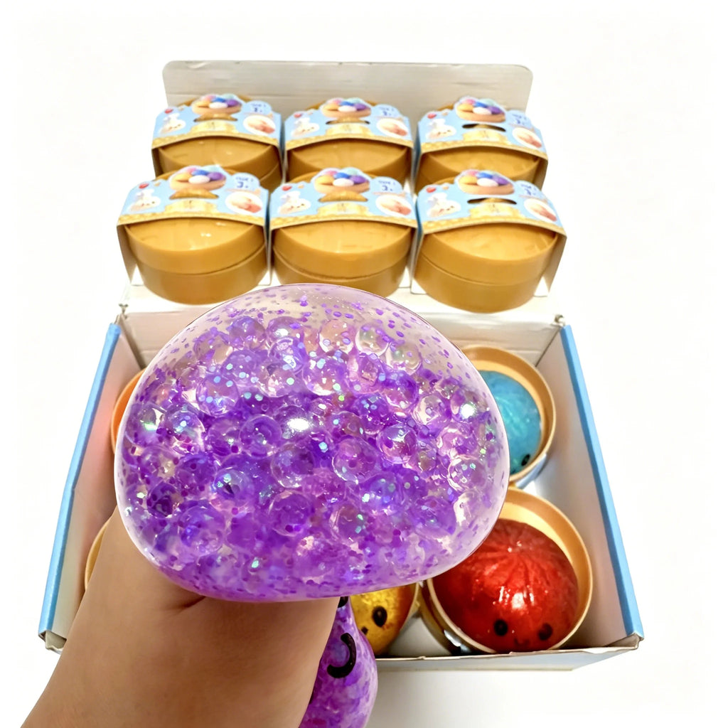 Glitter Dumpling Glitter Dumpling Squishy with Box Dumplings Sensory Squeeze Toy for Stress Relief
